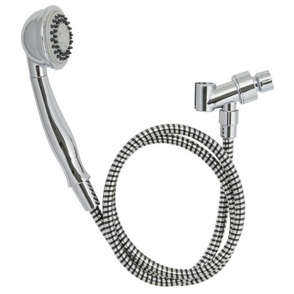 Plumb Pak Handheld Shower, 18 gpm, 3Spray Function, Polished Chrome, 60 in L Hose K742CP